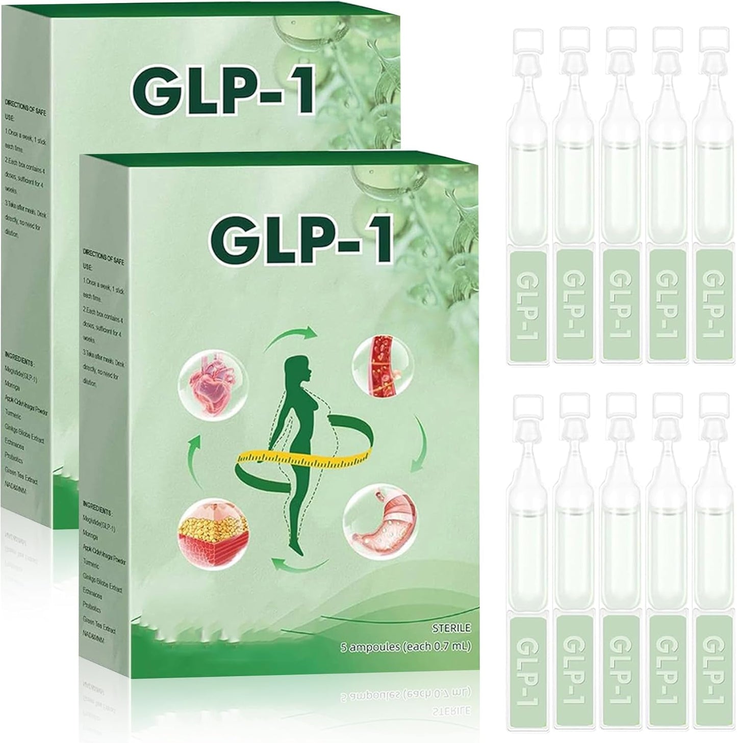 2025 New Glp-1 Oral Solution, GLP-1 Moringa Drops, Natural GLP-1 Drops for Women and Men 10-Pack