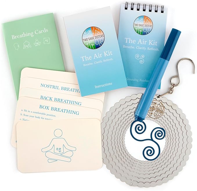 Element Kit Bundle - Self-Care Package for Women and Men – Give The Gift of Peace of Mind – Use The Elements to Practice Mindfullness - by Two Sage Sisters