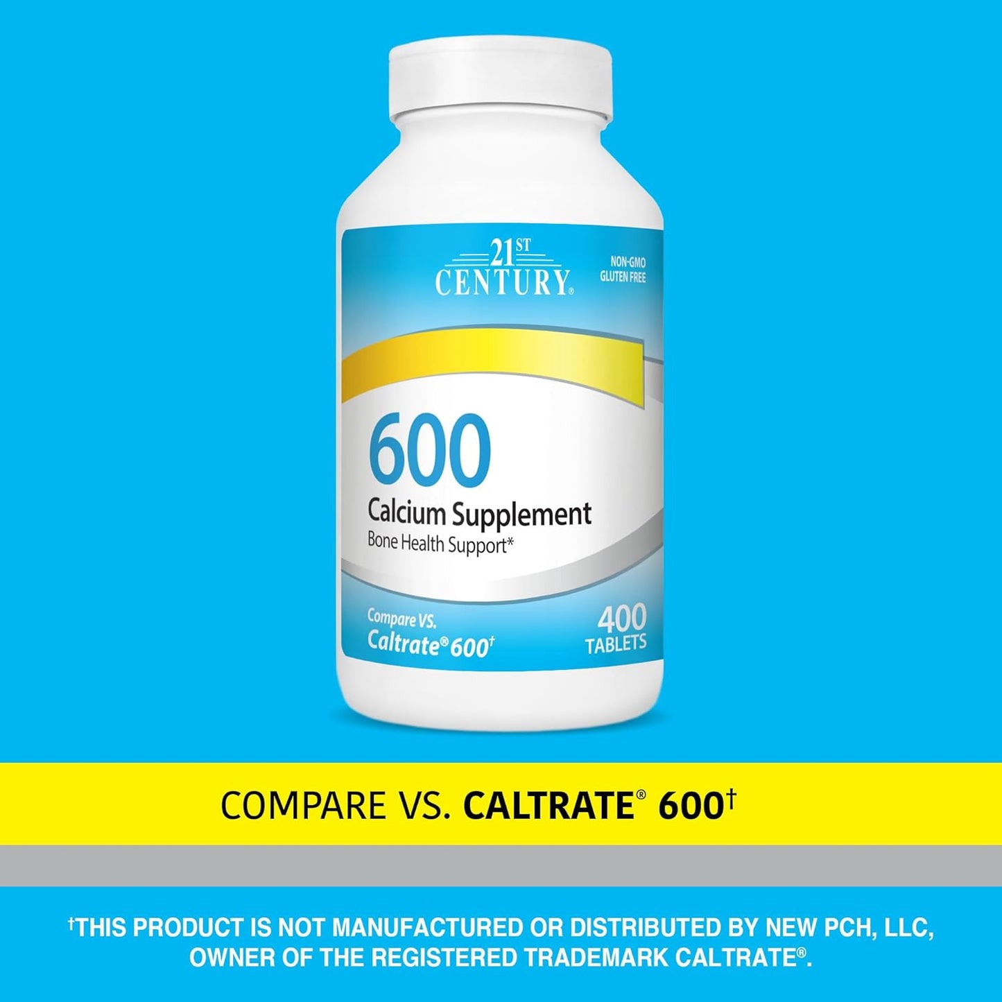 21st Century Calcium Supplement, 600 mg, 400 Count