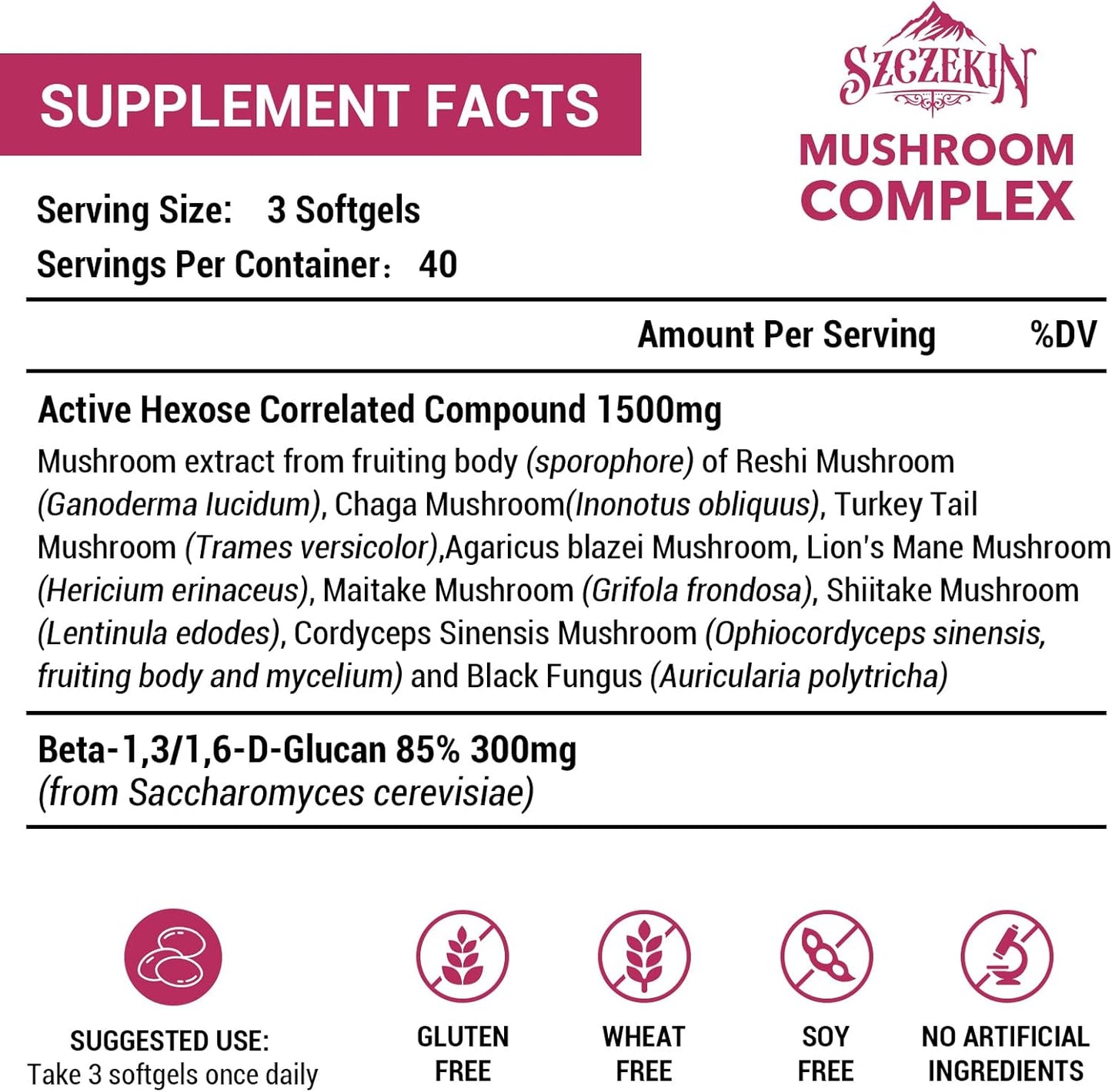1500mg Liposomal Active Hexose Correlated Supplement,240 Soft Gels Beta-Glucans with Natural Mushroom Extract, Immune System, Liver Function, Maintain T-Cell & Killer Cell Activity