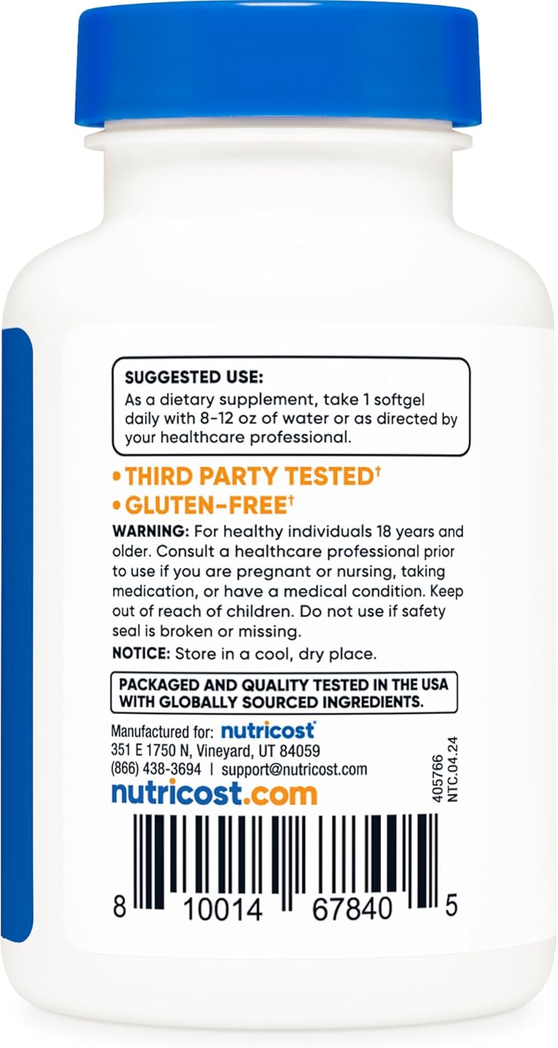 Nutricost Lycopene 50mg Softgels (60 Softgels)