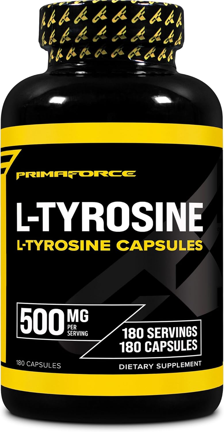 Primaforce L-Tyrosine Capsules 180 Capsules, 500 mg Per Serving