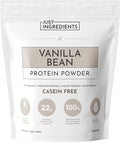 JUST INGREDIENTS Vanilla Bean Protein Powder – 30-Serving Blend with 100% Grass-Fed Whey & Organic Plant Proteins – Real Vanilla Bean & Cinnamon – Supports Muscle Recovery, Energy*
