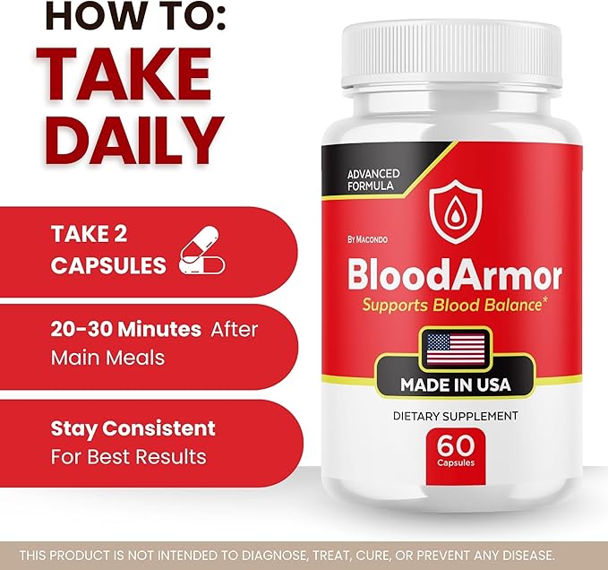 (2 Pack) BloodArmor Capsules - Official Blood Armor Supplement Pastillas, All Natural, Advanced Multivitamin Formula for Optimal Health & Wellness - 120 Capsules for 2 Months