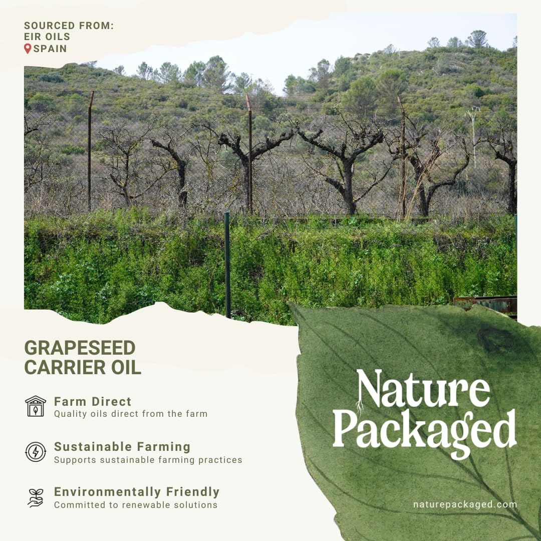 Grapeseed Oil - Pure Grapeseed oil for Skin - 100% Pure Carrier Oil for Hair, Face, and Skin - Direct from EIR Oils in the Beautiful Spanish Countryside (4 Gallons)