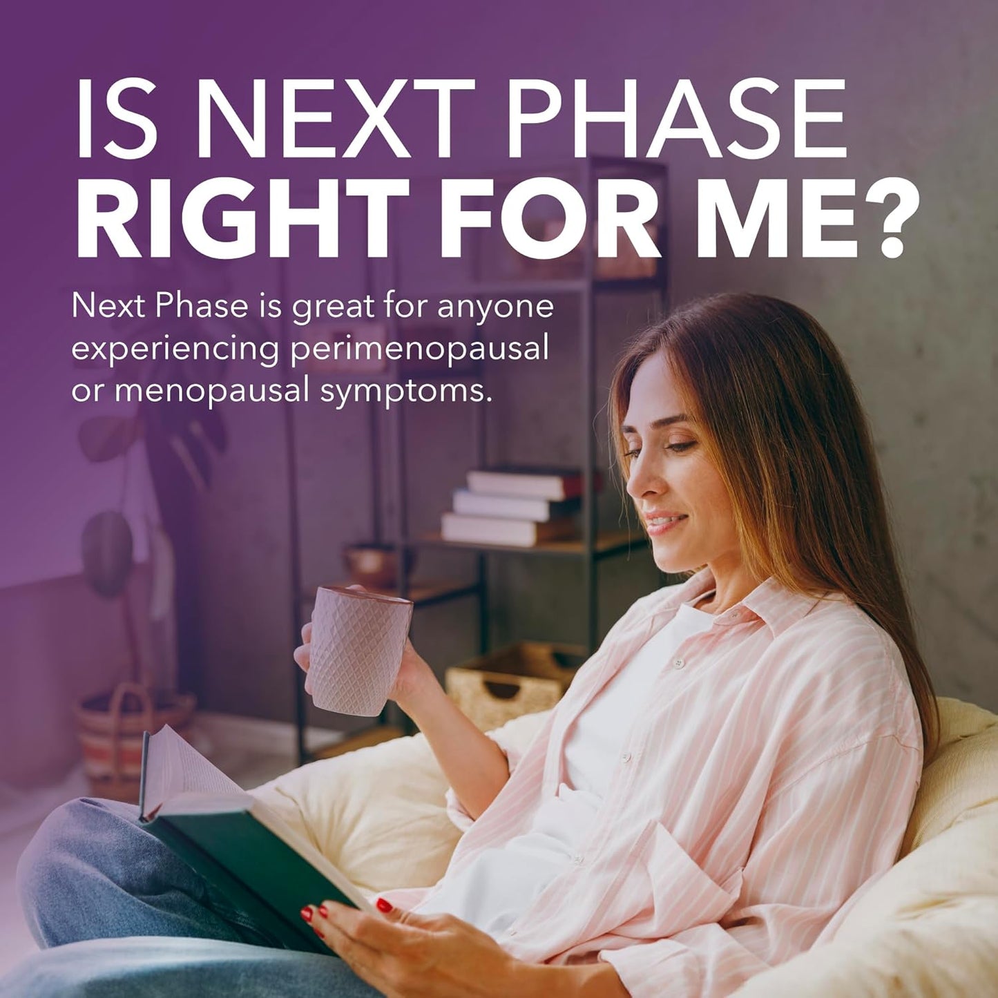 Menopause Support Supplement for Women, Hot Flash, Sleep, Mood & Focus Support, Hormone-Free with Maca, Ginseng, Chamomile & Saffron, Non-GMO, 60 Capsules, 30 Day Supply