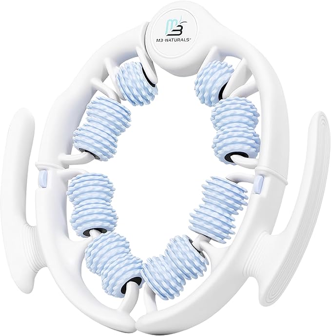 Anti Cellulite Oil and Lymphatic Drainage Massager Kit | Fascia Blaster for Contoured & Smoother Skin | Muscle Roller for Sore Arms, Legs, and Stomach, 8 fl oz by M3