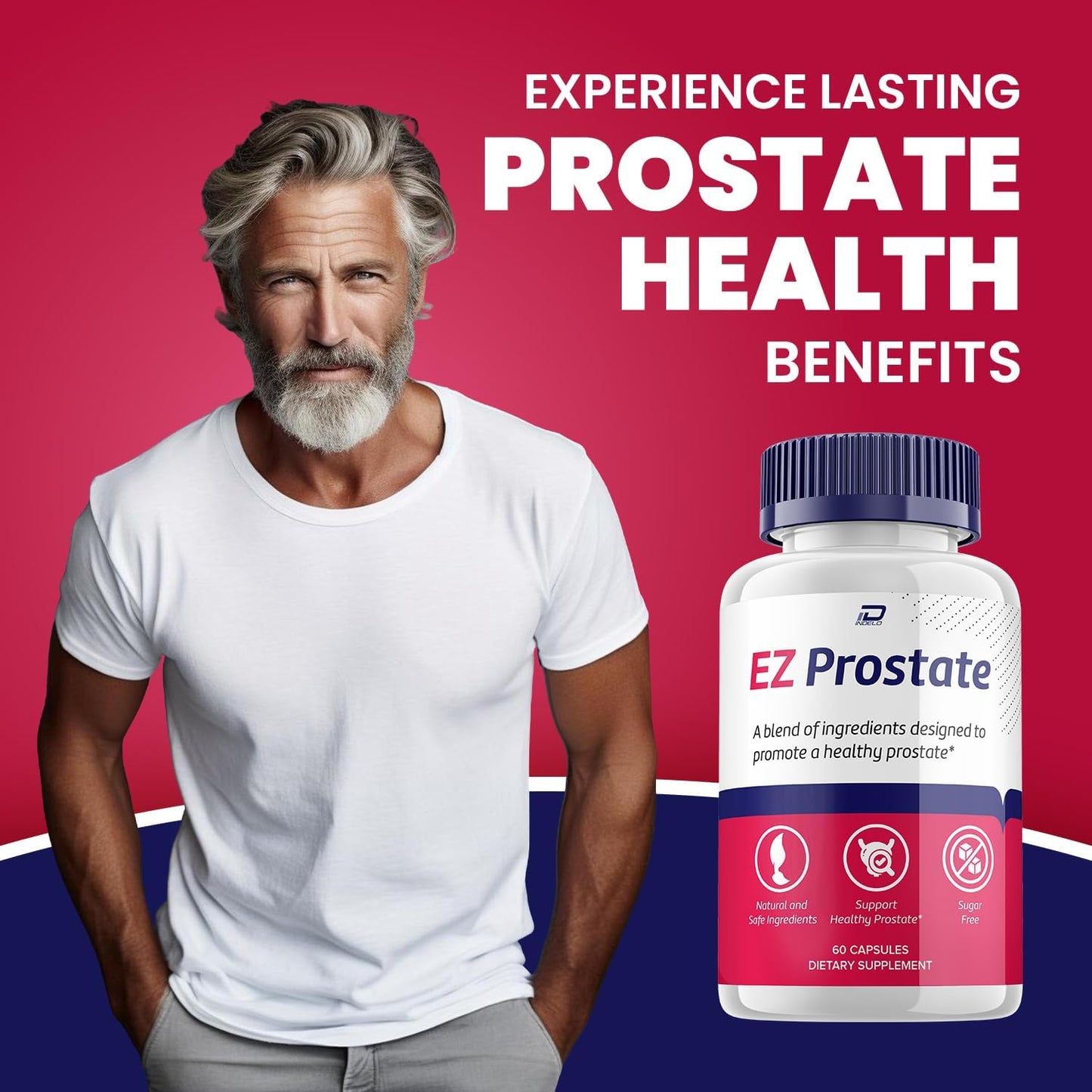 EZ Prostate Supplement for Men – EZProstate Pills Advanced Formula Supplements EZ Prostate for Men Health Supplement, Reviews (3 Pack - 180 Capsules)