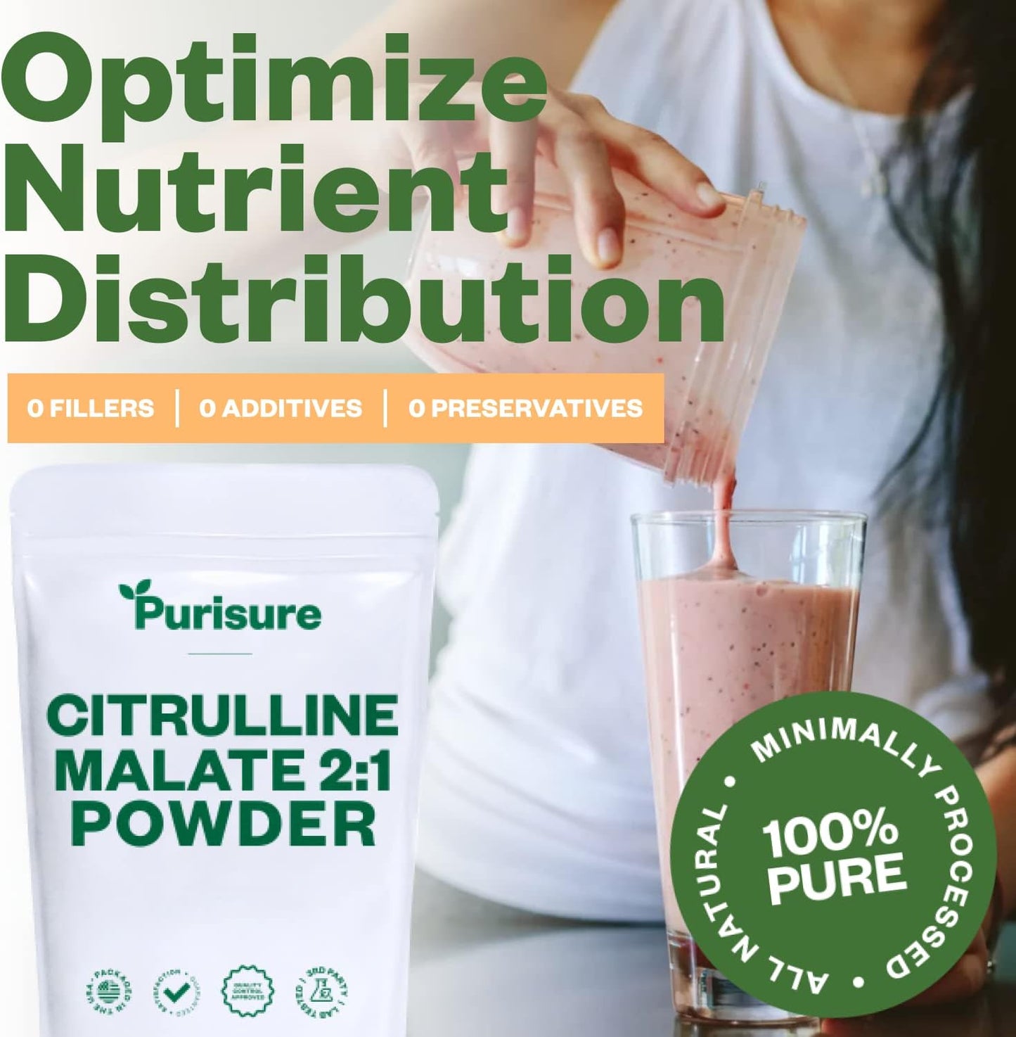 L Citrulline Malate 2:1 Powder, 1 kg, Supplement and Nitrate for Strength Performance and Energy, Pre-Workout L Arginine L Citrulline Supplement Powder, 334 Servings