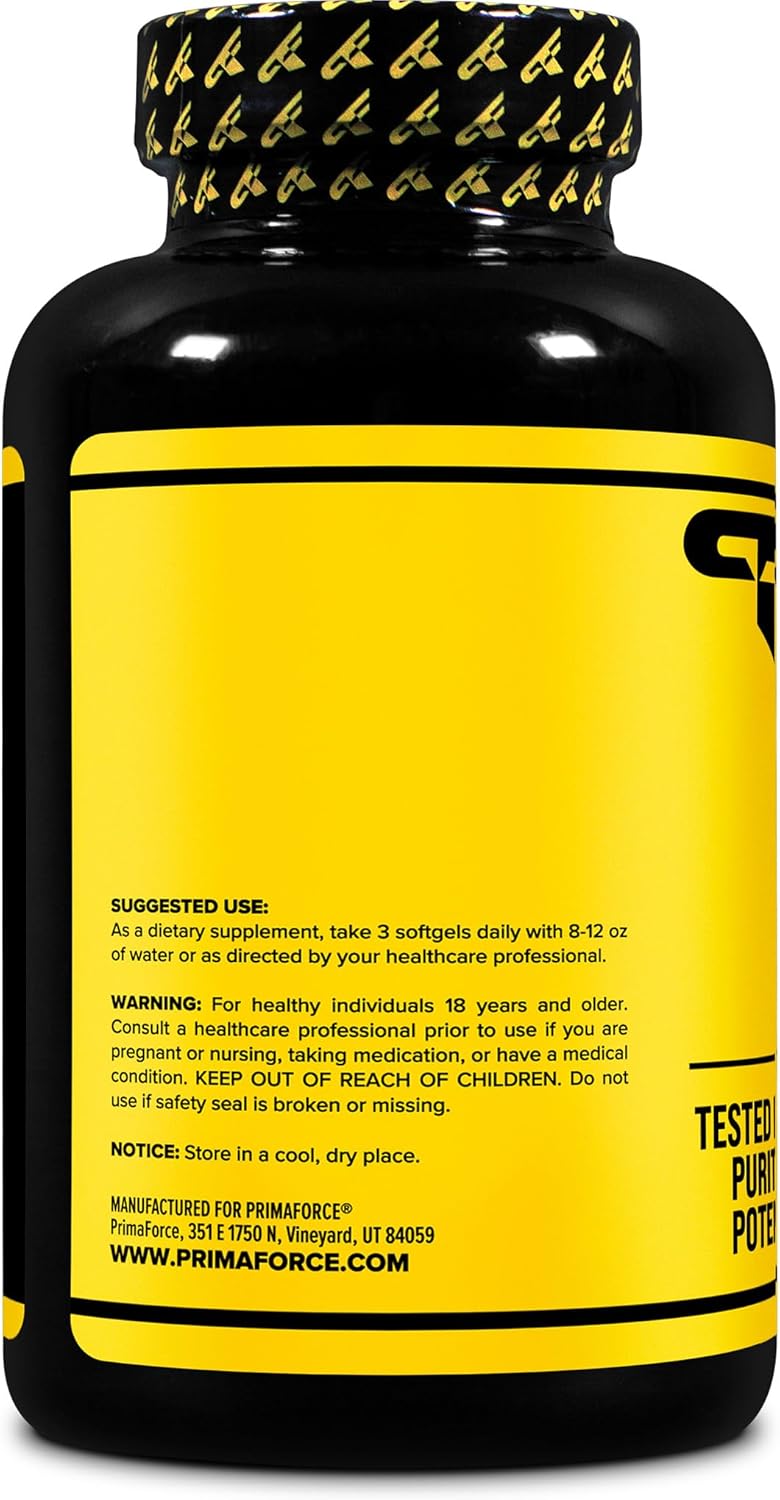 Primaforce CLA 2400 mg per Serving (180 softgels) - Max CLA - for Men and Women, Non-Stimulating, GMO Free & Gluten Free