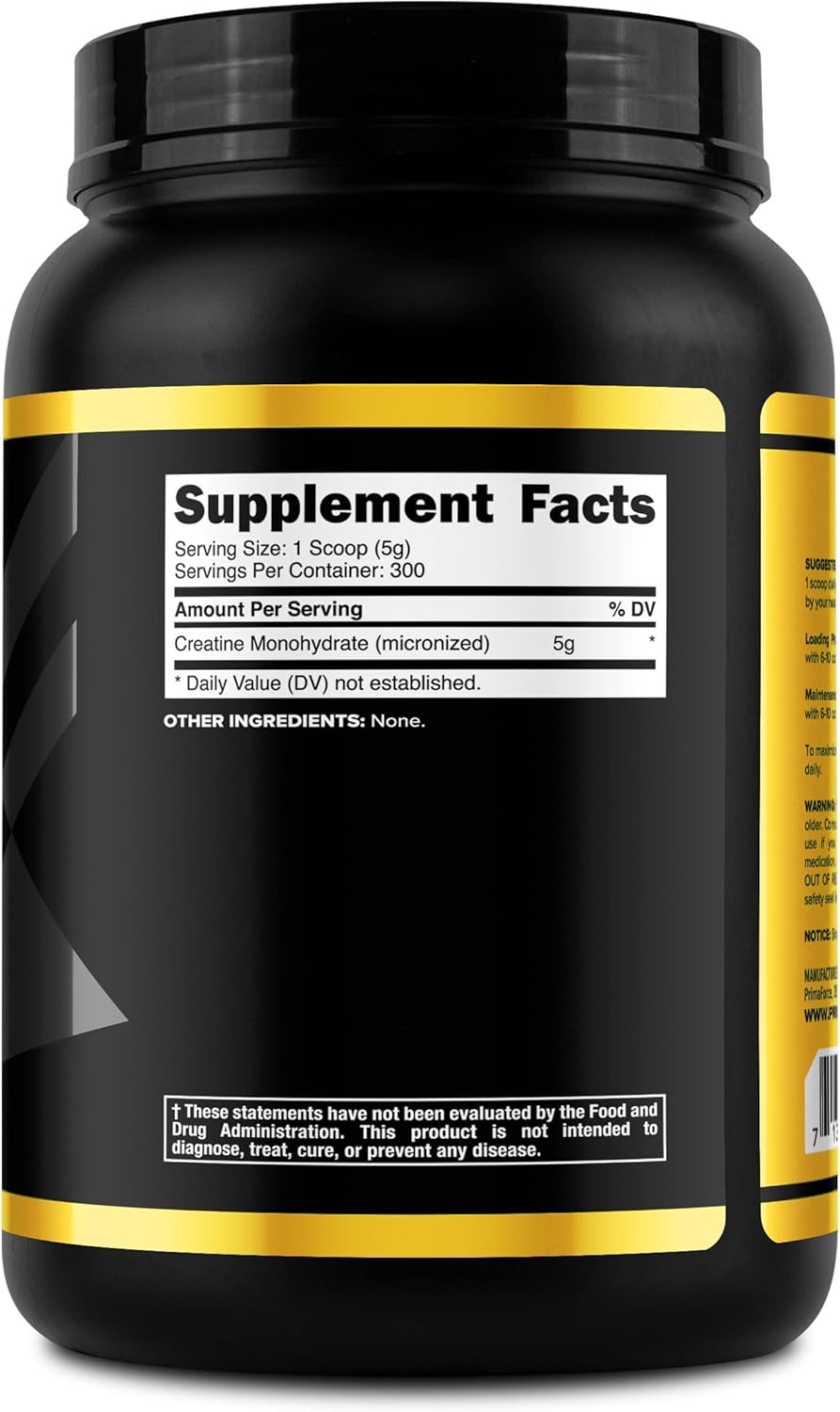 Primaforce Creatine Monohydrate Supplement – 1.5 KG - Micronized Powder