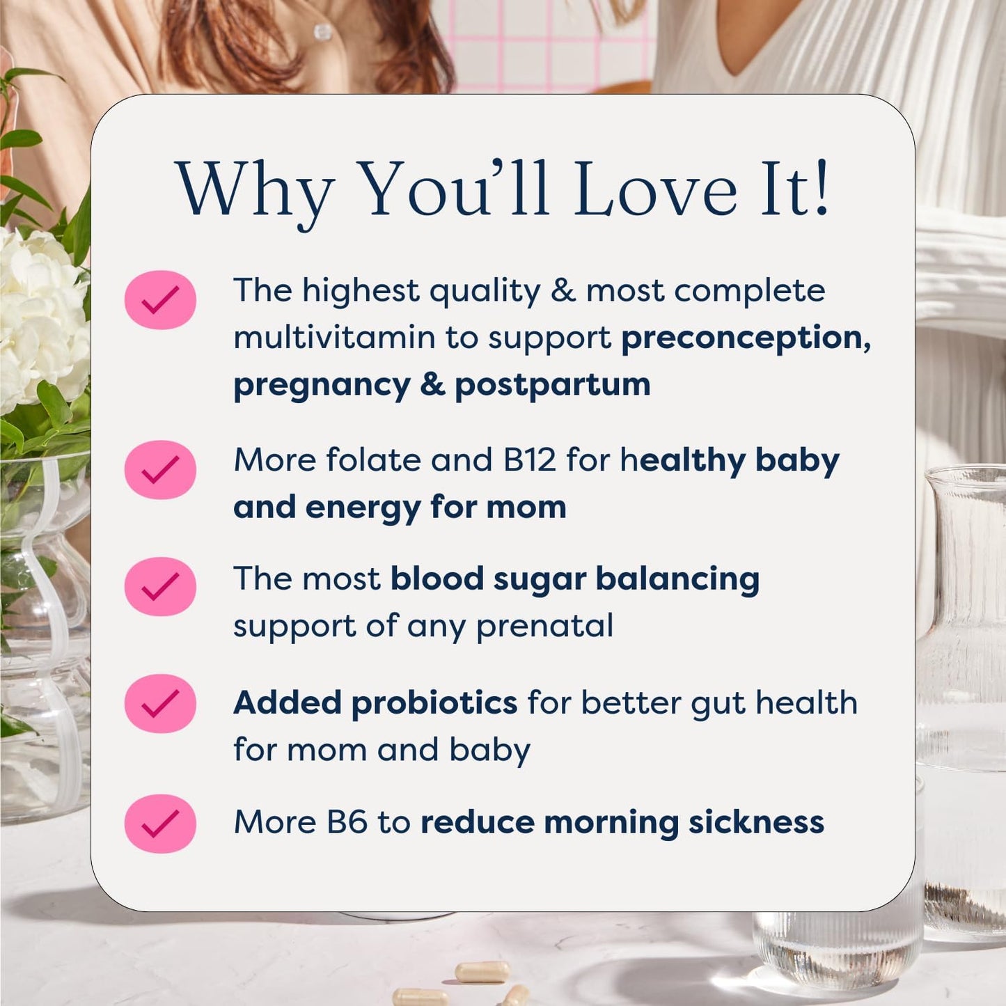 The Prenatal Supplement, Alleviates Morning Sickness and Contains Essential Nutrients Formulated to be The Complete Prenatal and Postnatal Support - 180 Capsules