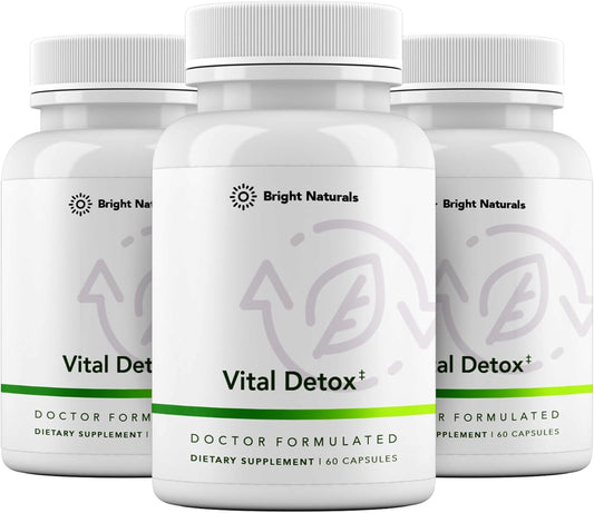 Vital Detox Liver Supplement - First Enzyme-Focused Liver Health Formula - Contains NAC with Milk Thistle, Sulforaphane, and More, 90 Servings