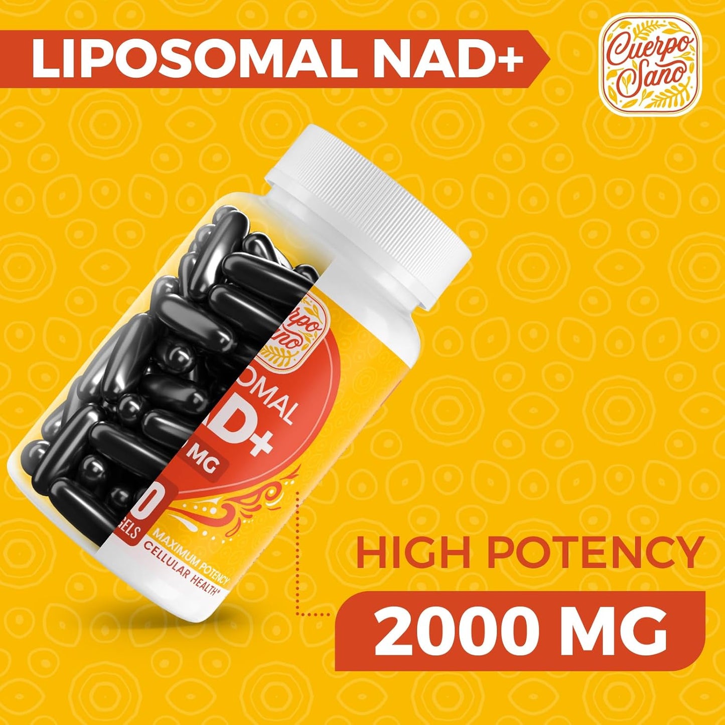 2000 MG NAD Supplement, Liposomal NAD+ with High Absorption, More Efficient Than Nicotinamide Riboside, Pure & Plus Boosting Supplement, Aging Defense, Metabolism & Cellular, 600 softgels