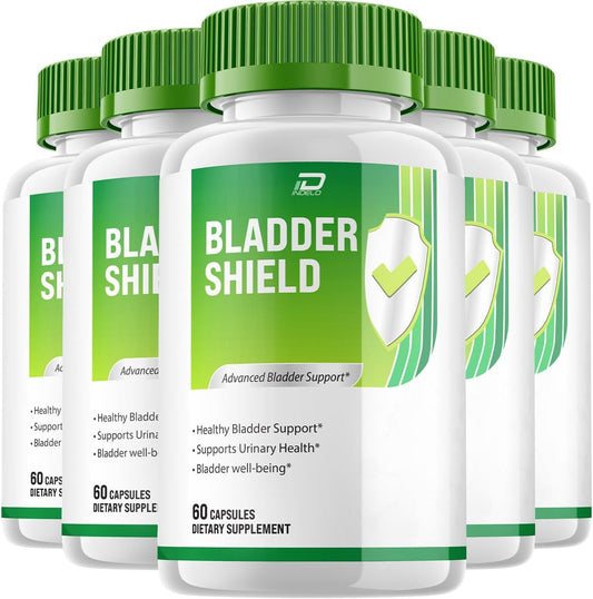 Bladder Shield Supplement for Men – BladderShield Pills Advanced Formula Supplements for Men Health Supplement, Reviews (5 Pack - 300 Capsules)