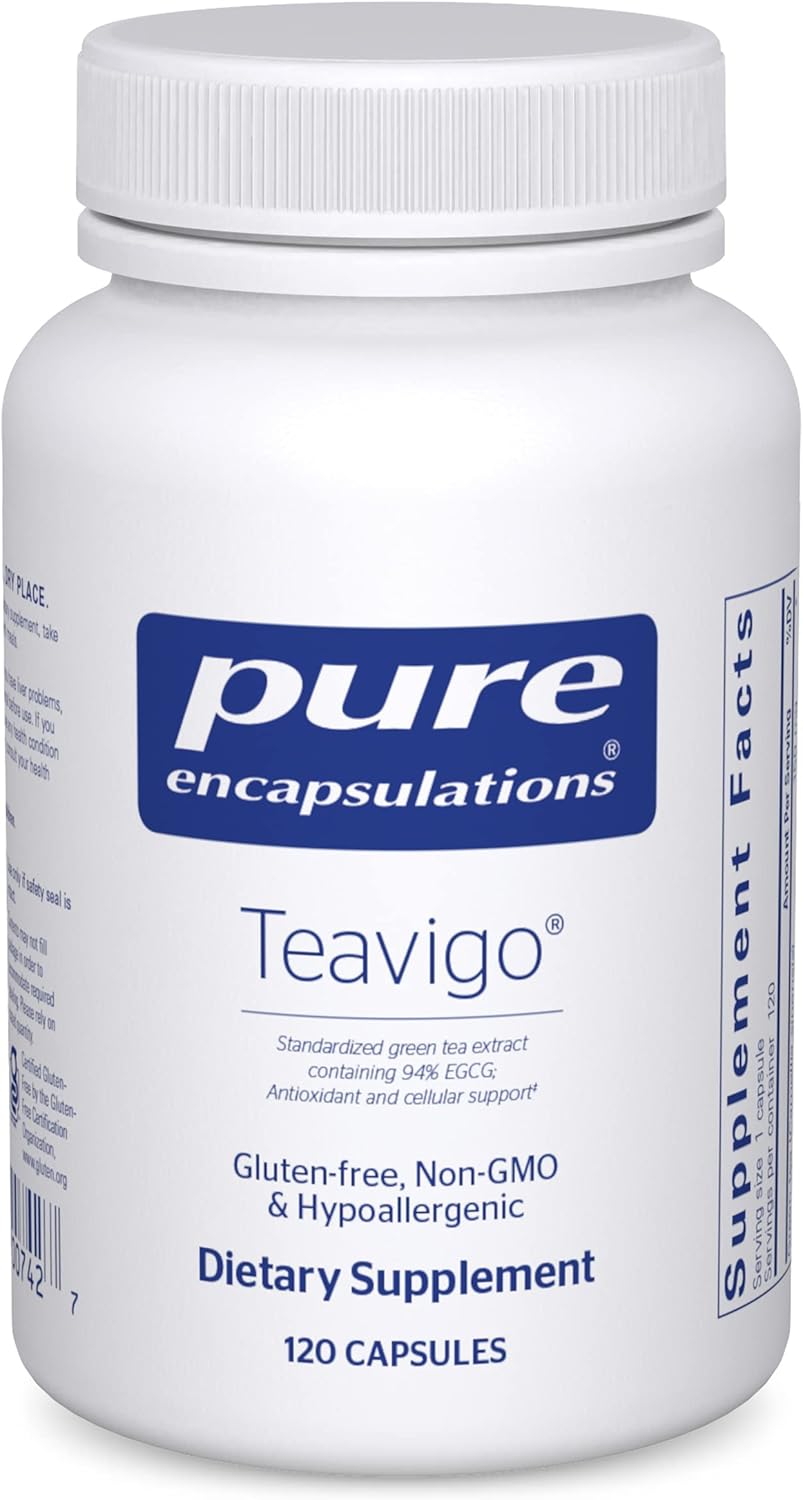 Pure Encapsulations Teavigo | Hypoallergenic Supplement with Caffeine-Free Green Tea Extract to Provide Antioxidant and Cellular Support* | 120 Capsules