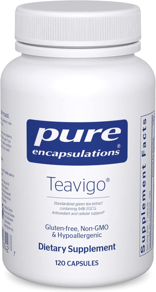 Pure Encapsulations Teavigo | Hypoallergenic Supplement with Caffeine-Free Green Tea Extract to Provide Antioxidant and Cellular Support* | 120 Capsules