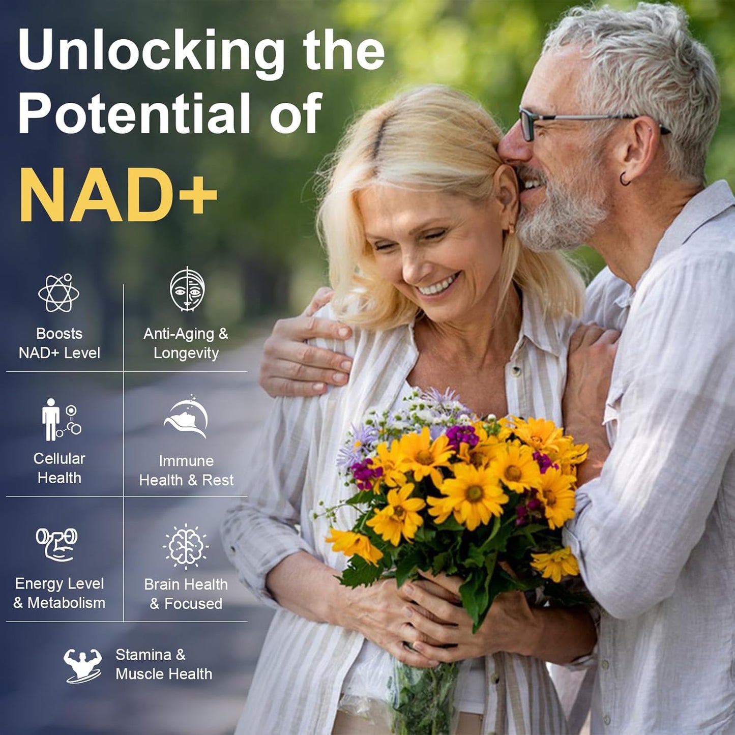 (2 Packs) NAD Supplement for Women Men with nicotinamide riboside resveratrol,Quercetin, Betaine Boost NAD+ Levels NAD Plus Supplement for Anti Aging, Energy, Immune, Focus 120 Capsules