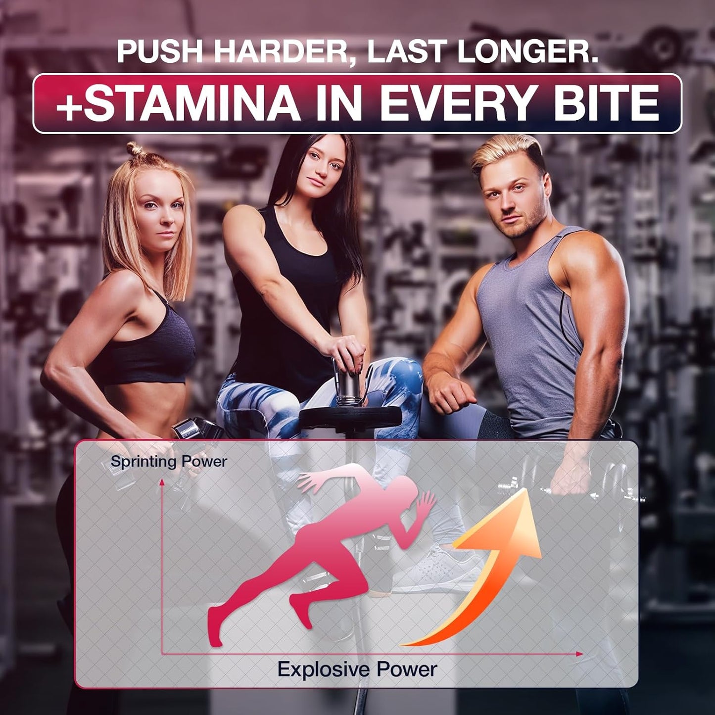 Creatine Monohydrate Gummies for Men & Women, Raspberry Flavor Creatine Gummies