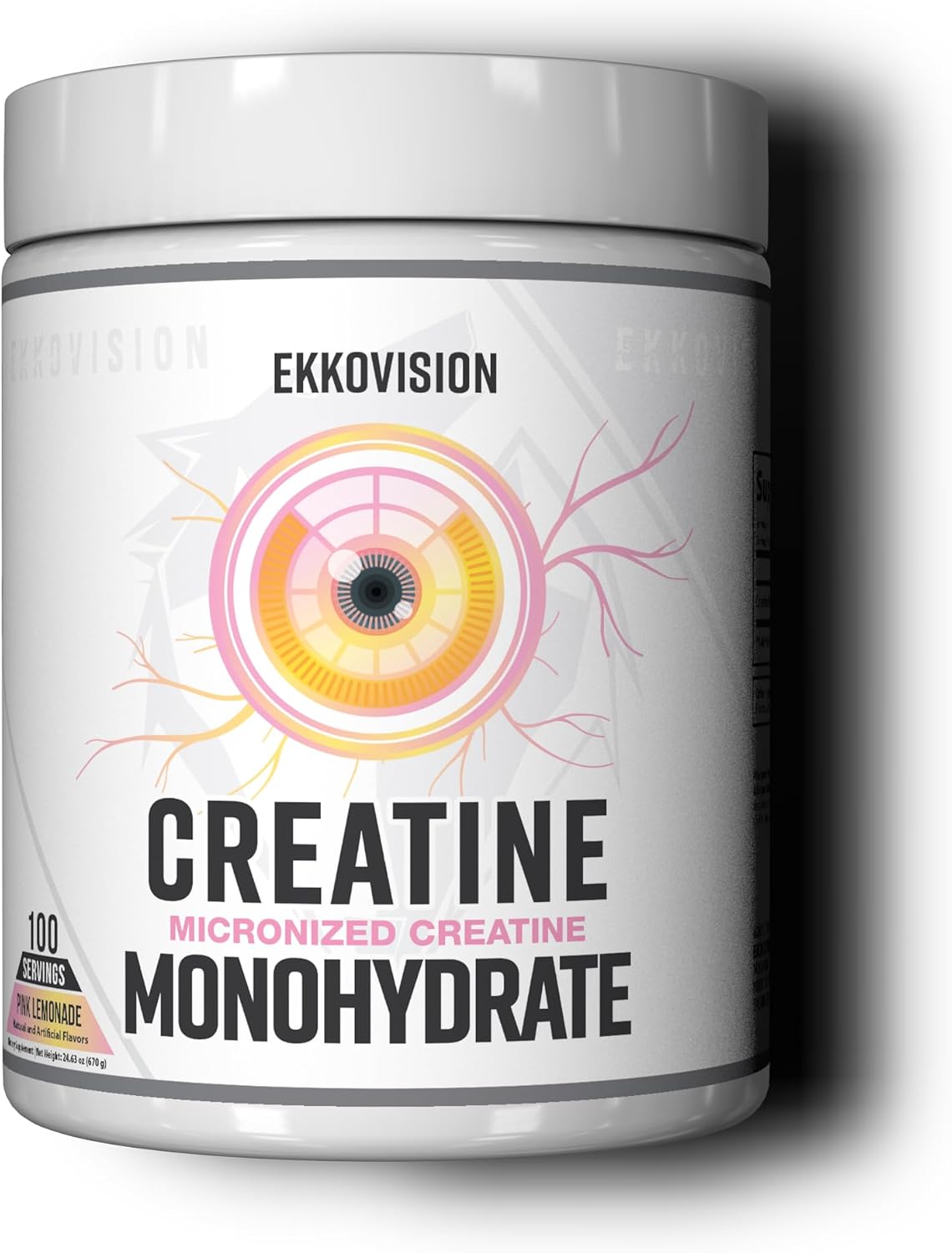 Creatine Monohydrate Powder, Micronized, Pink Lemonade, Pre Workout & Post Workout Supplement for Men and Women, Energy Support, Easy to Mix in Shakes, Smoothies & Beverages, 100 Servings