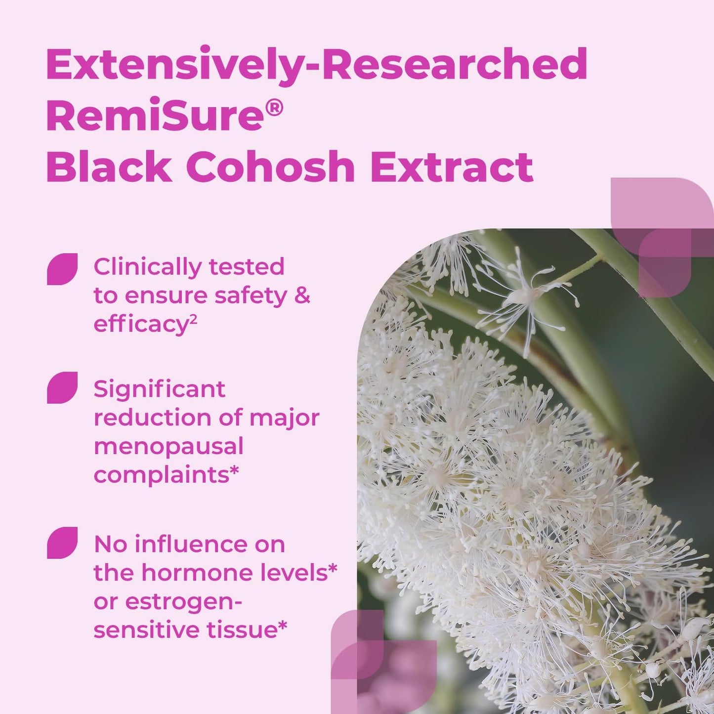 Menopause Symptoms Relief - Clinically Proven Ingredients - Menopause Supplements - Black Cohosh - Estrogen-Free - Made in Germany - 120 Tablets