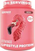 BIRDMAN Fitmingo Vegan Protein Powder with Inositol, Collagen Boosters, Hyaluronic Acid and Vitamins | Low Carb, Dairy Free, Low Calorie | 23g Plant Based Blueberry Protein Powder with Myo-Inositol