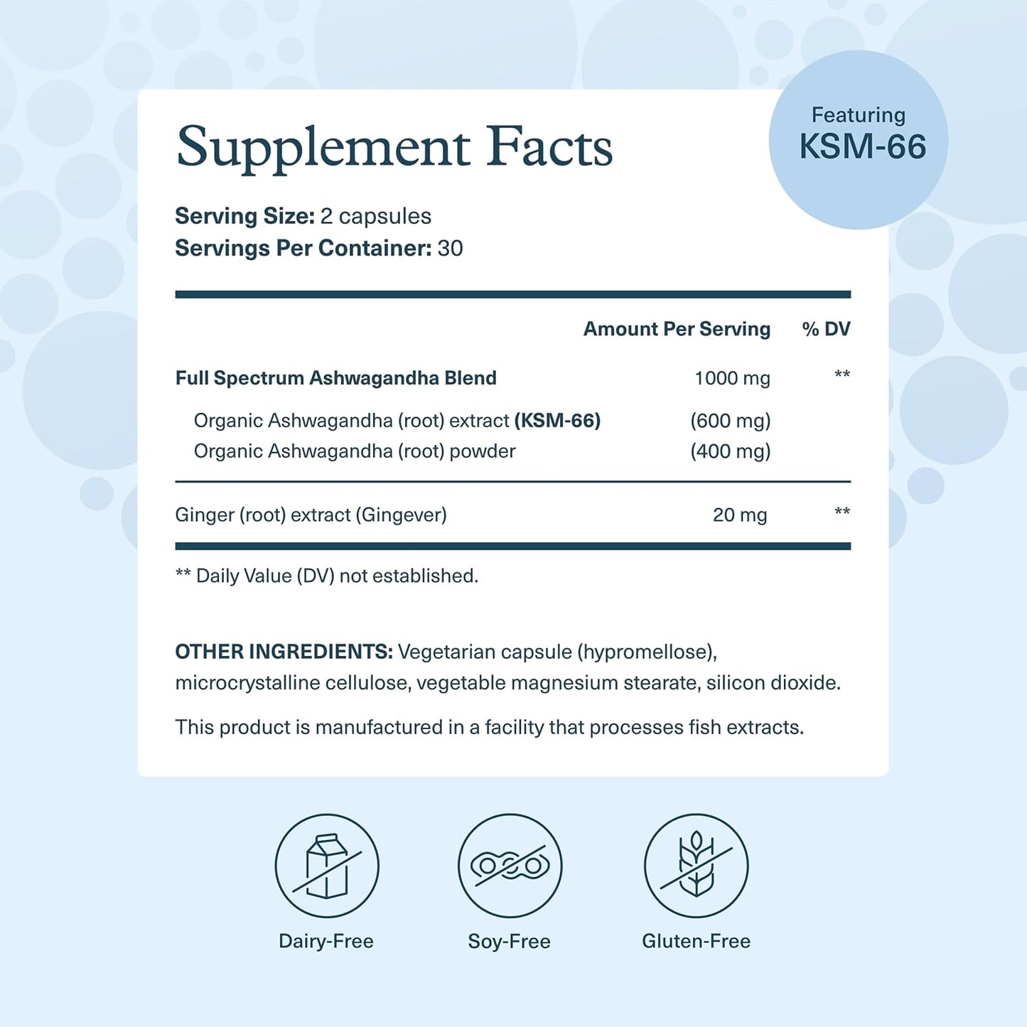 Youtheory Ashwagandha - 1,000 mg - Stress Support Supplement - Cortisol Support Supplement - Gluten, Dairy & Soy Free - 60 Vegetarian Capsules