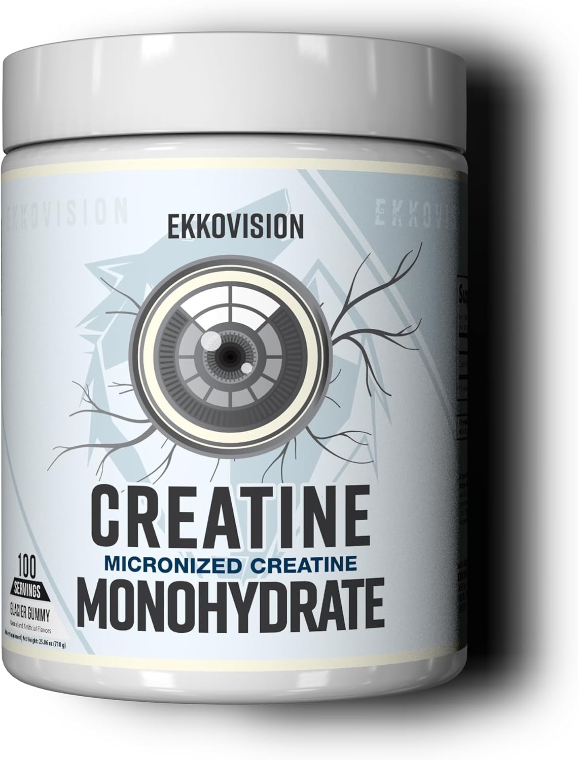 Creatine Monohydrate Powder, Micronized, Glacier Gummy, Pre Workout & Post Workout Supplement for Men & Women, Energy Support, Easy to Mix in Shakes, Smoothies & Beverages, 100 Servings