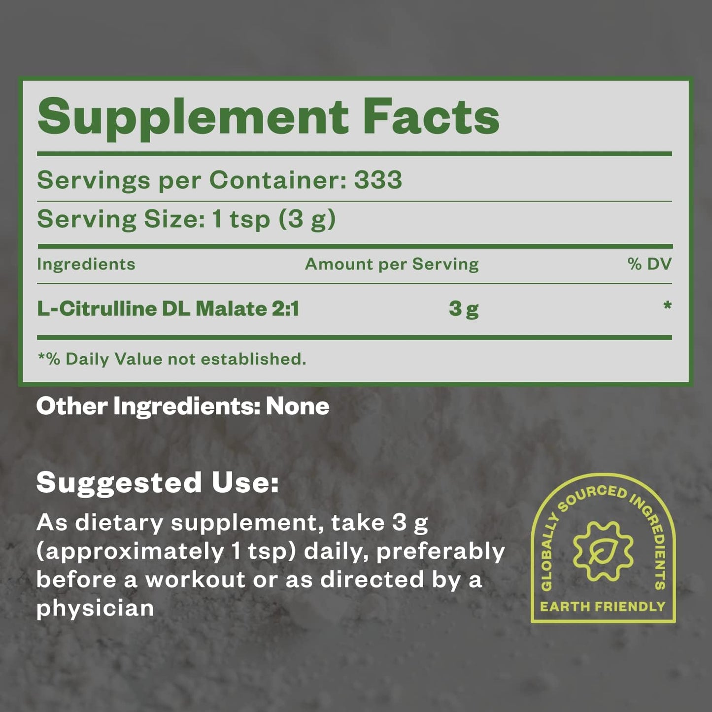 L Citrulline Malate 2:1 Powder, 1 kg, Supplement and Nitrate for Strength Performance and Energy, Pre-Workout L Arginine L Citrulline Supplement Powder, 334 Servings