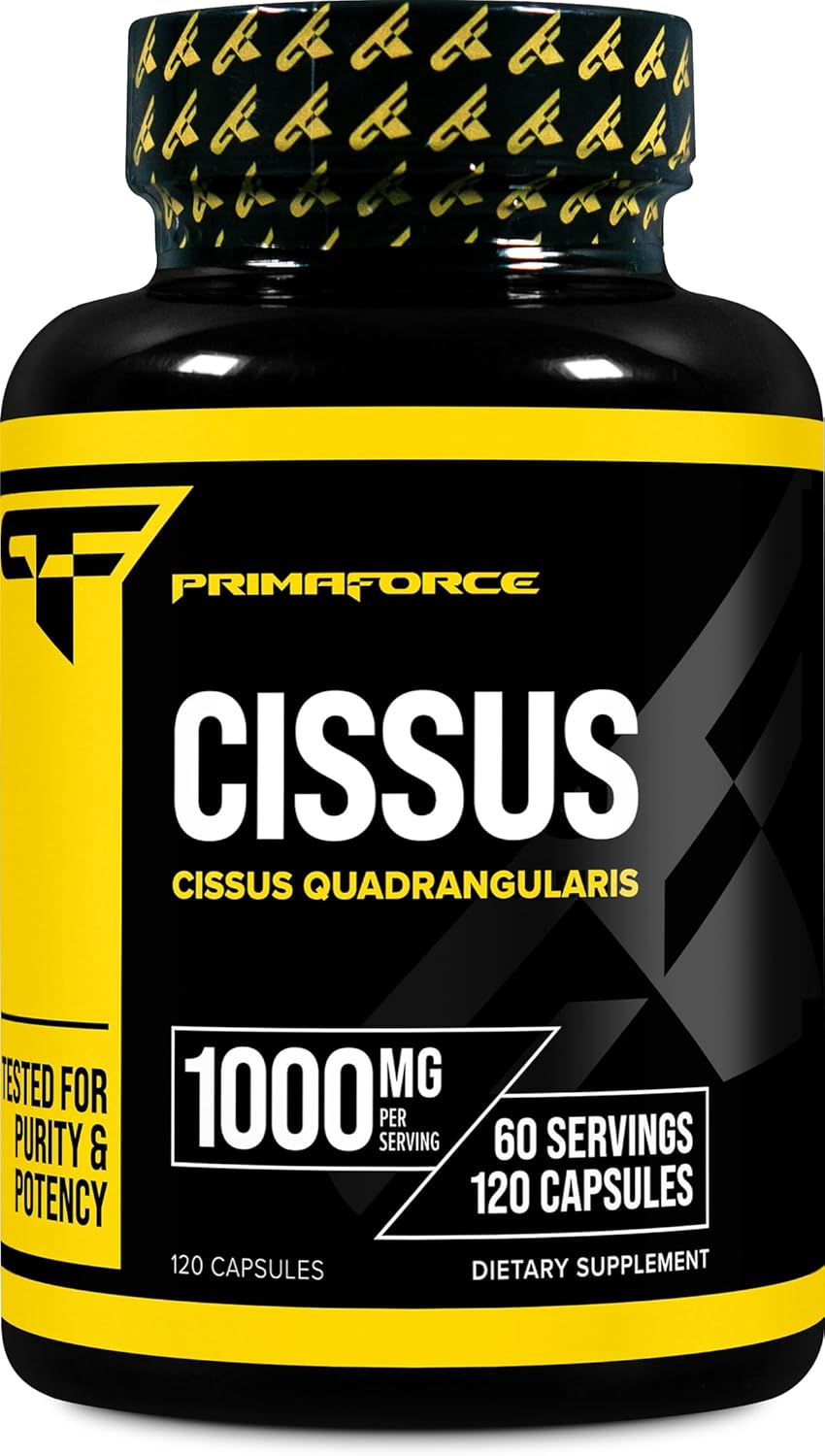 Primaforce Cissus Quadrangularis Extract, 120 Capsules, 1000mg per Serving - Gluten Free, Non-GMO
