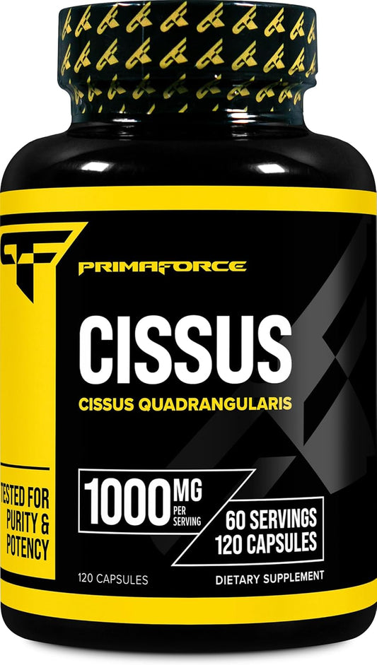 Primaforce Cissus Quadrangularis Extract, 120 Capsules, 1000mg per Serving - Gluten Free, Non-GMO