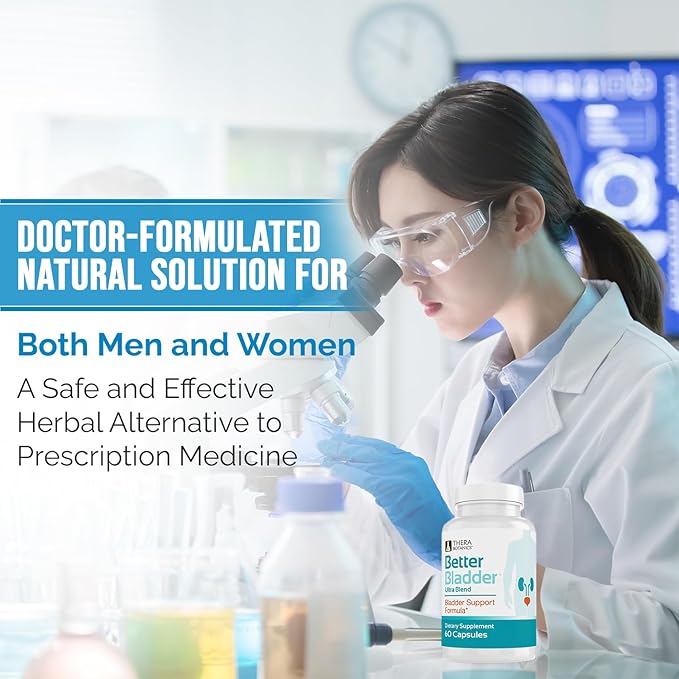 Better Bladder Ultra Control Supplement for Women & Men – Bladder Support Supplement Enhanced with Vitamin D3 to Help Reduce Urinary Leaks, Frequency & Urgency - 60 Count (1 Bottle)