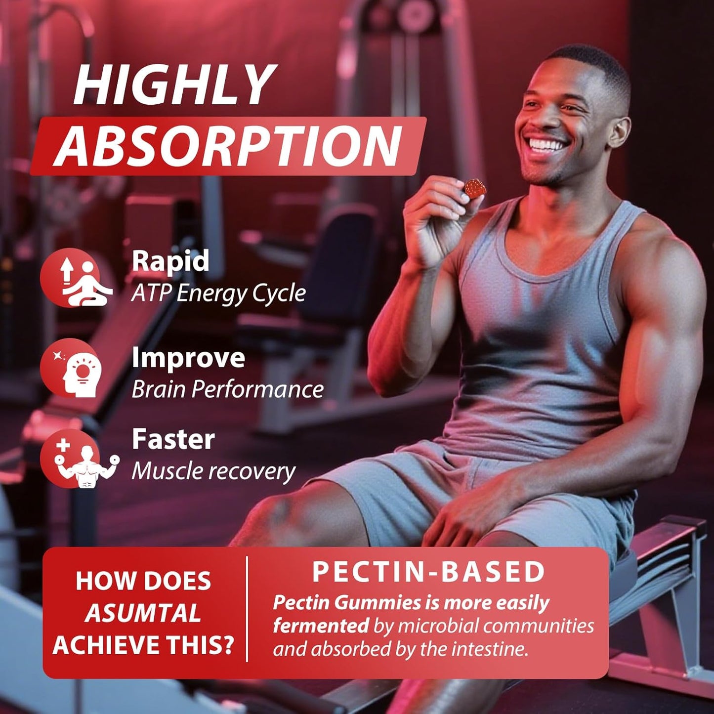 Creatine Monohydrate Gummies Complex 8500 MG for Men & Women, Creatine Monohydrate Supplement for Muscle Growth, Strength & Energy Support, Pre Workout Gummies 120 Count Raspberry Flavor