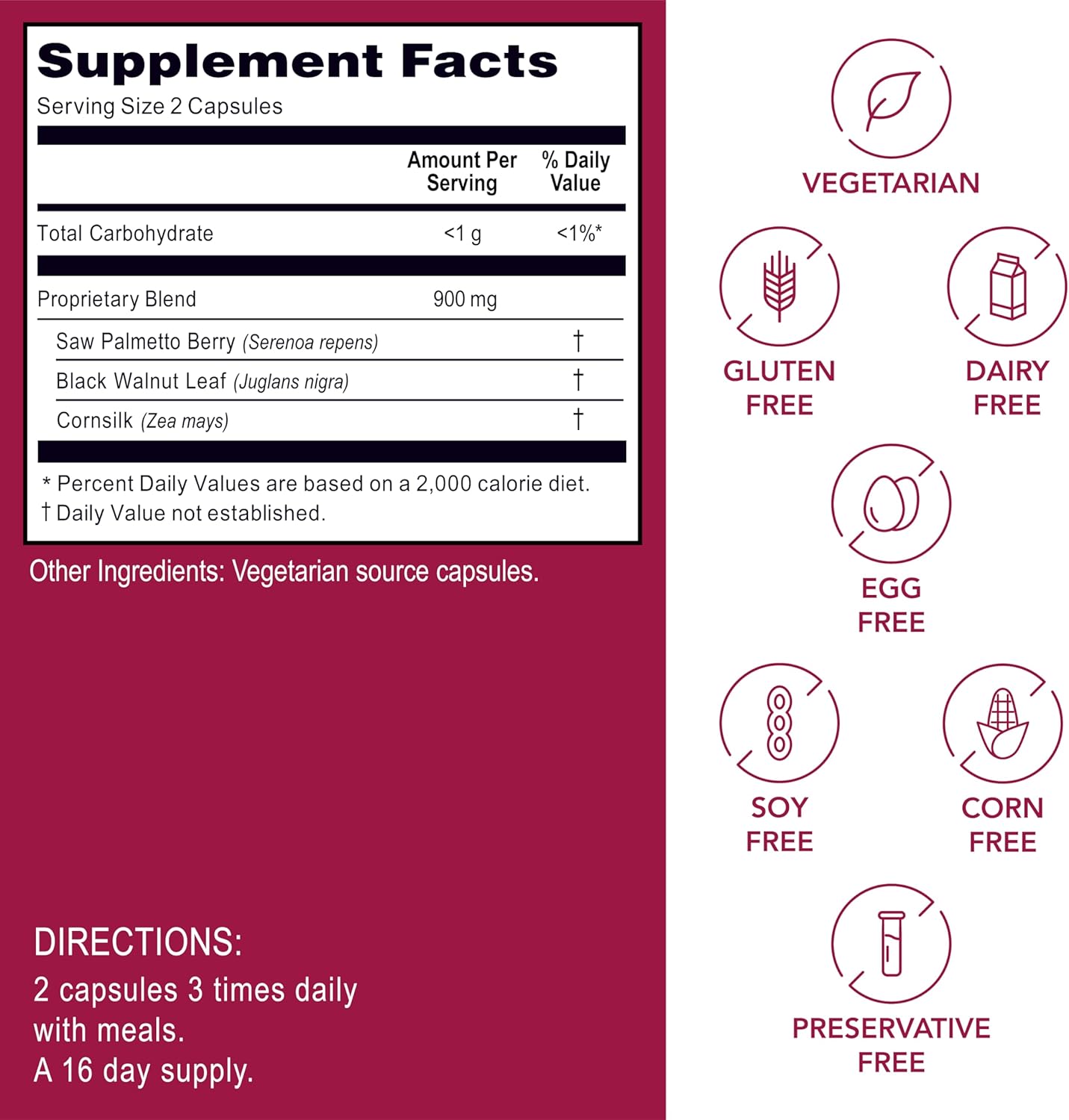 Kroeger Herb Products, Men’s Special | Prostate Support Supplement for Men with Saw Palmetto, Black Walnut & Cornsilk | Herbal Urinary Health Formula | Made in USA