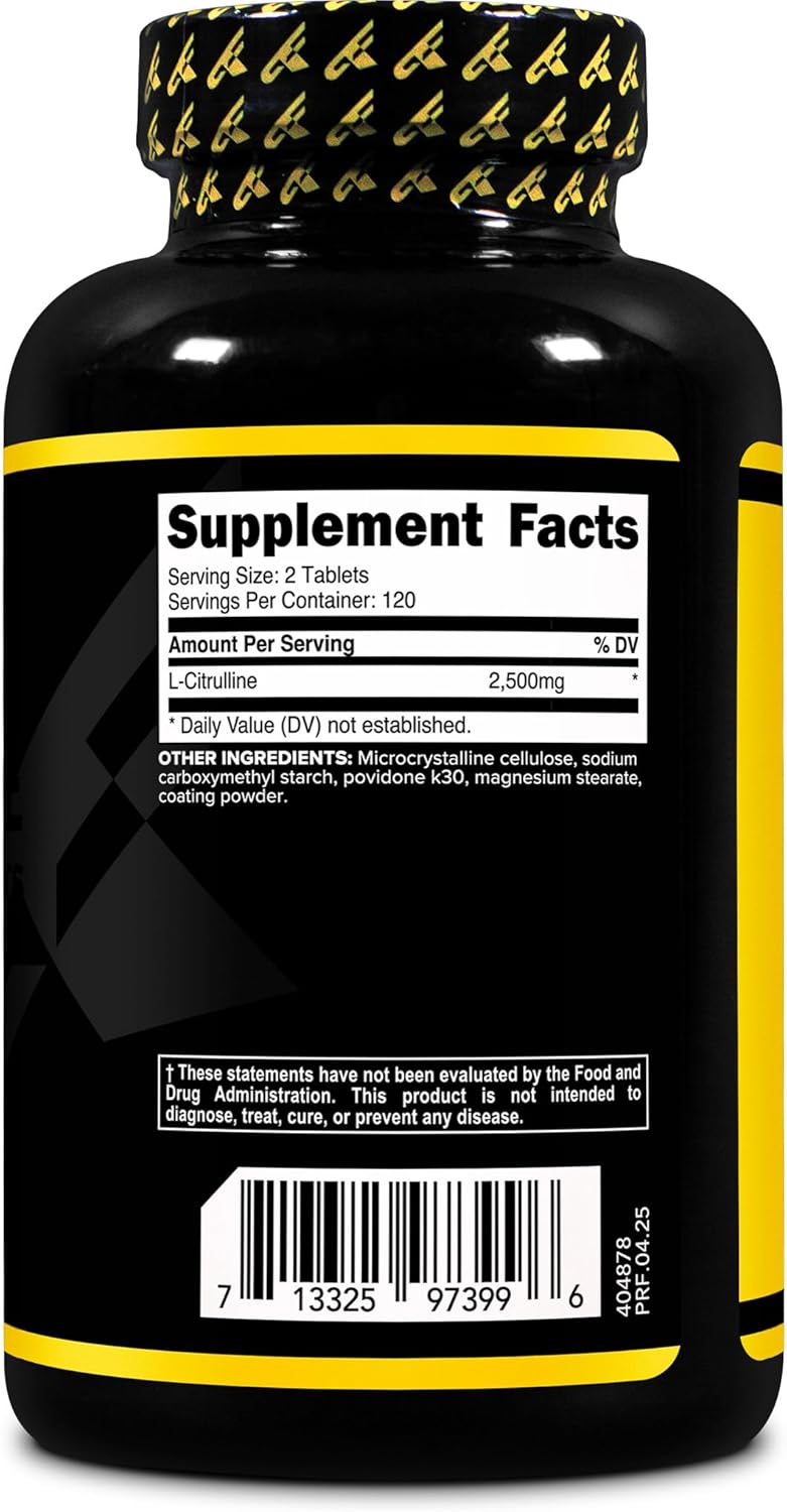 Primaforce L-Citrulline 2500mg, 240 Tablets, 120 Servings