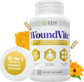 Zen Nutrients WoundVite Pre & Post Surgery Support, Scar & Wound Care, Scar Treatment, Plastic & General Surgery, Heal Faster & Aids in Recovery Time w/Bromelain, Turmeric & Arnica - 60 Vegan Caps
