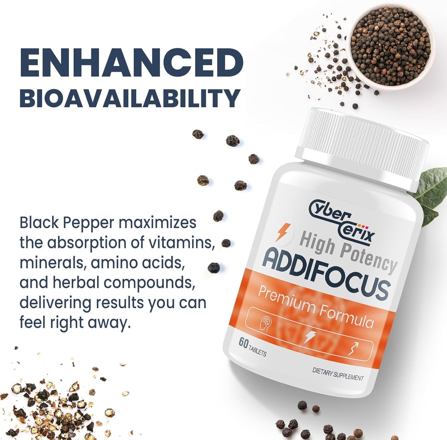 17-in-1 Brain Supplement for Memory and Focus - Nootropic Brain Supplement for Concentration, Clarity, Energy & Focus - Natural Caffeine Blend with Vitamins, Amino Acids & Herbal Extracts - 60 Tablets