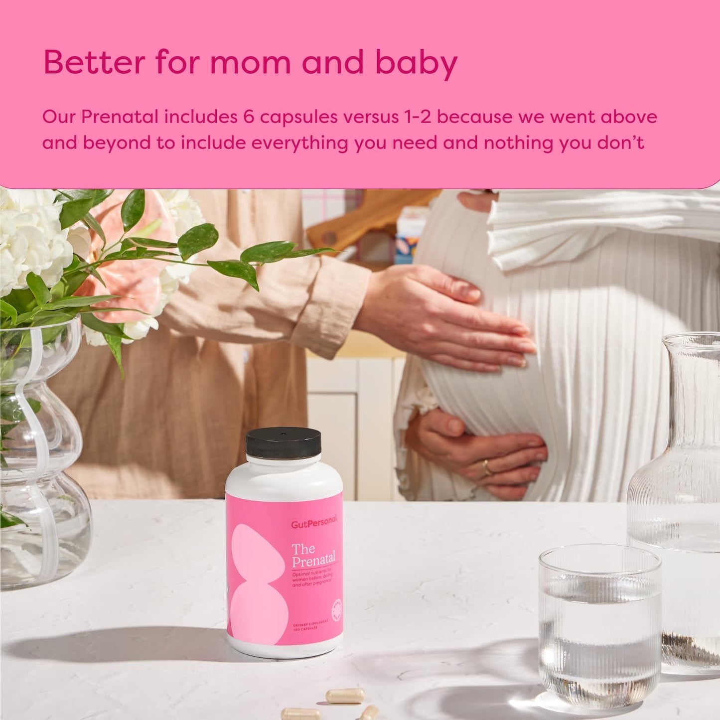 The Prenatal Supplement, Alleviates Morning Sickness and Contains Essential Nutrients Formulated to be The Complete Prenatal and Postnatal Support - 180 Capsules