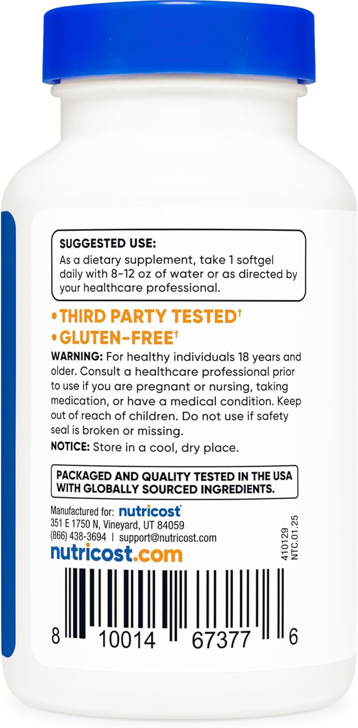 Nutricost Lycopene (20mg) 120 Softgels - Gluten Free, Non-GMO