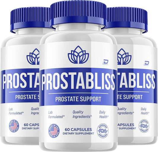 Prostabliss Supplement for Men – Prosta Bliss Pills Advanced Formula Supplements for Men Health Supplement, Reviews (3 Pack - 180 Capsules)