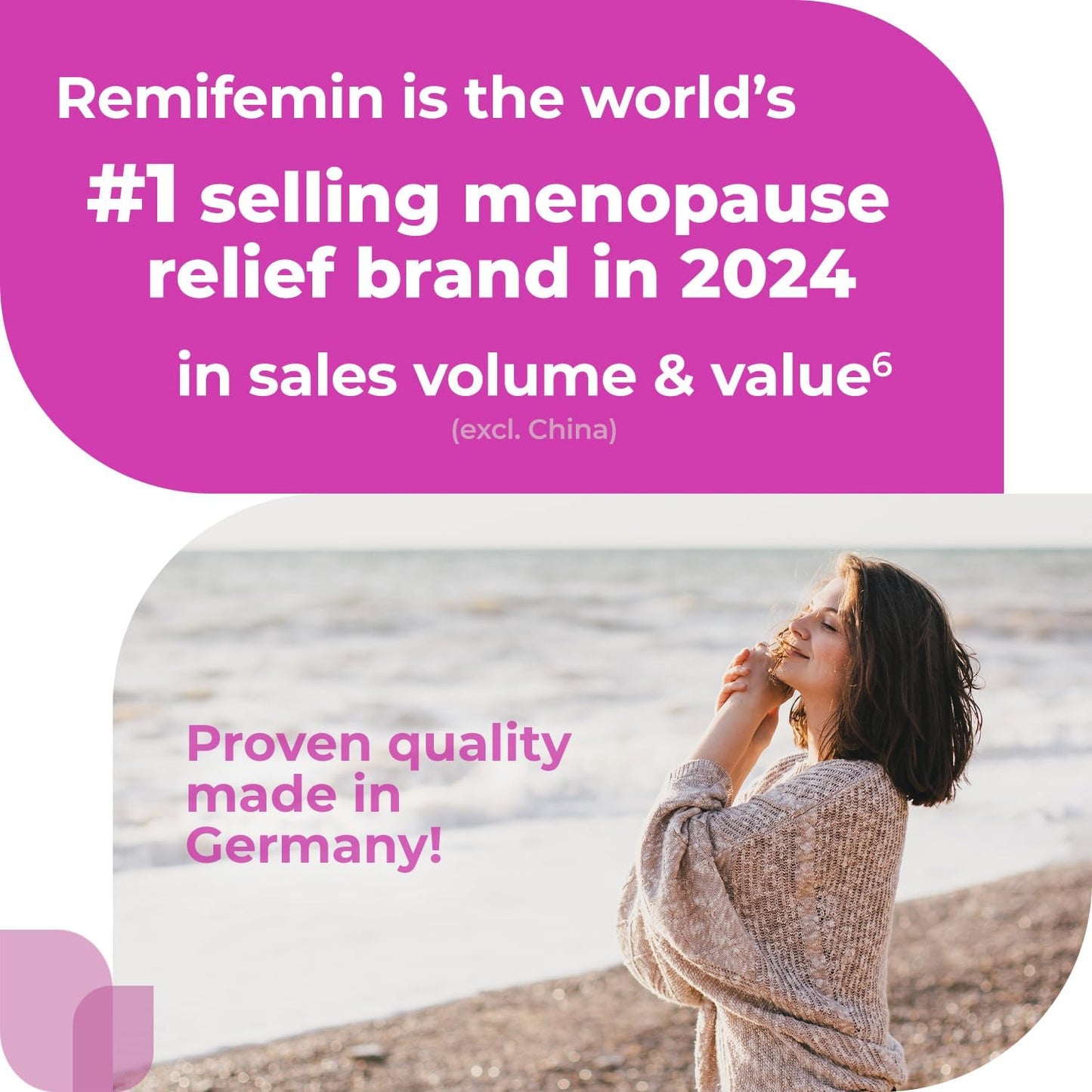 Menopause Symptoms Relief - Clinically Proven Ingredients - Menopause Supplements - Black Cohosh - Estrogen-Free - Made in Germany - 120 Tablets