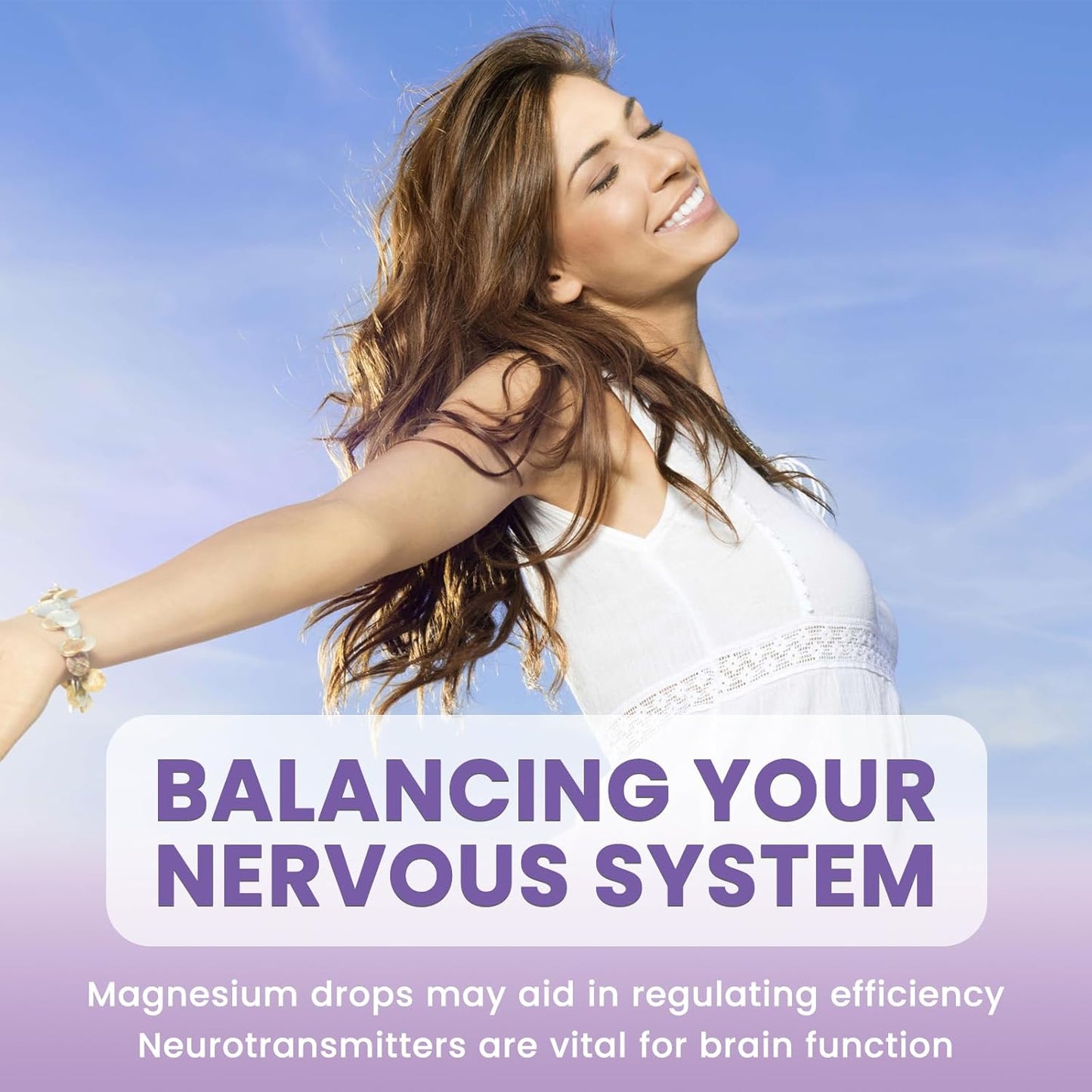 2 Pack Magnesium Liquid Drops, Calm Magnesium Glycinate Liquid Drops with Taurate & Citrate, Potassium, Omega3, L-Theanine, Ashwagandha, D3, B6, B12 for Sleep, Muscle, Heart, Sugar-Free Grape Flavor