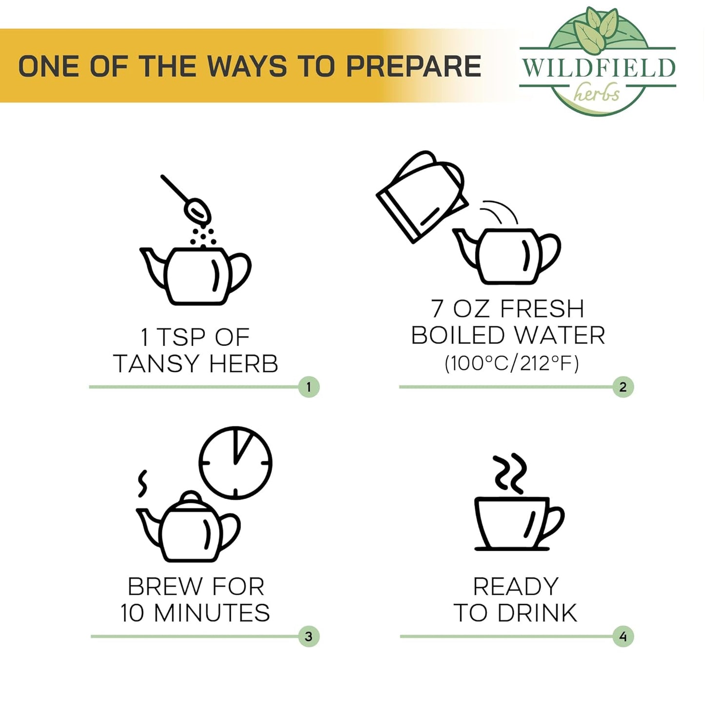 3 oz. Dried Tansy Flowers Herb Tea (Tanacetum Vulgare L.) Pishma Herbal Tea - 75g