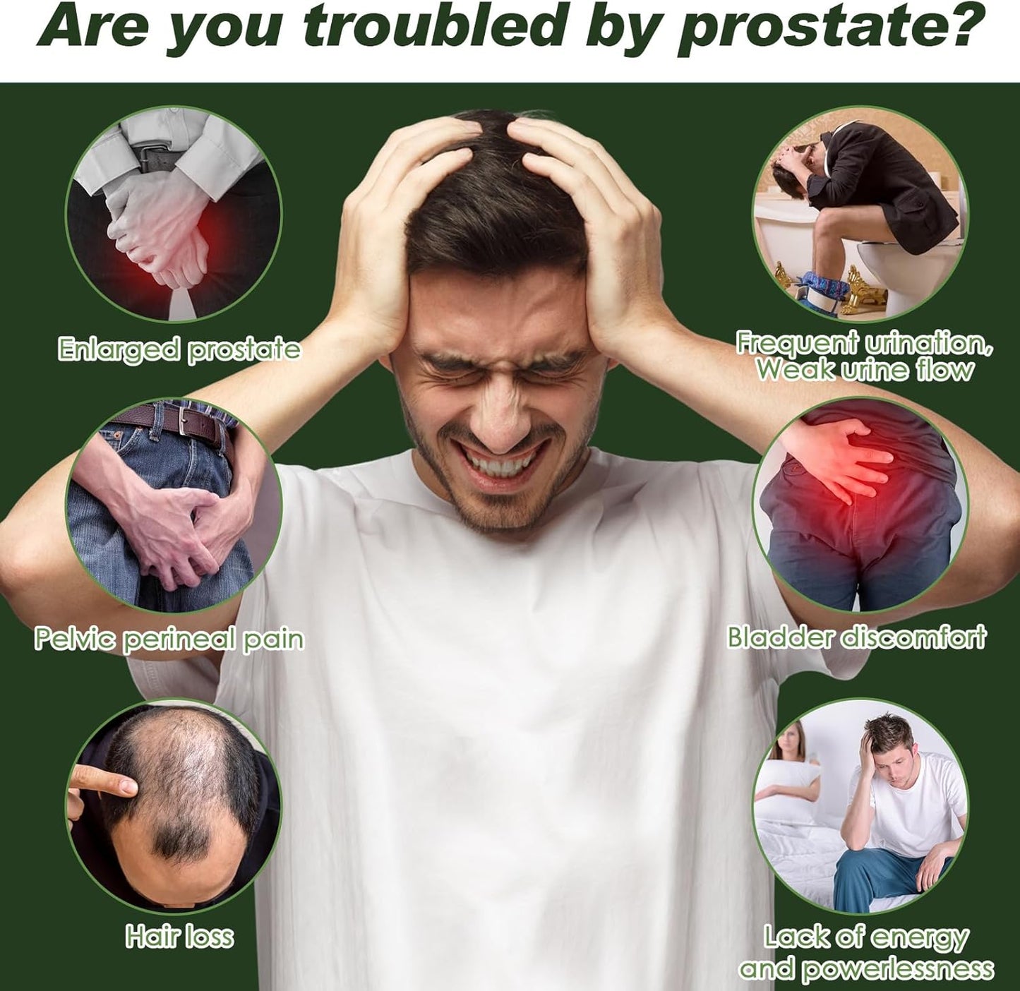 2Pack Organic Saw Palmetto - Prostate Health Supplements for Men with Ashwagandha Root, Stinging Nettle, Pumpkin Seed, Prostate Defend Propnietary Blend, DHT Blocker, 240 Count