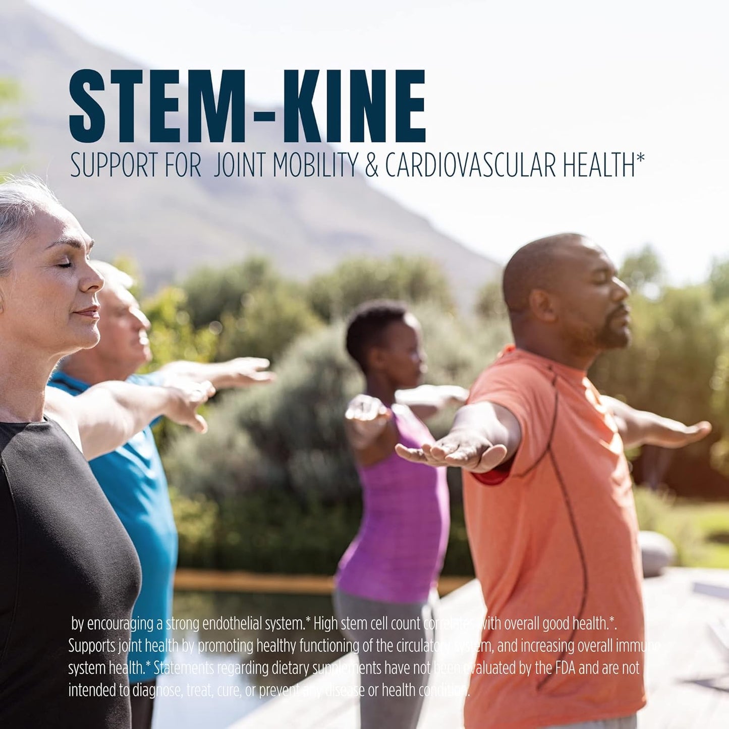 Stem-Kine Stem Cell Supplements, Clinically Proven to Increase Circulating Stem Cells, Promoting Aging Support, 60 Capsules