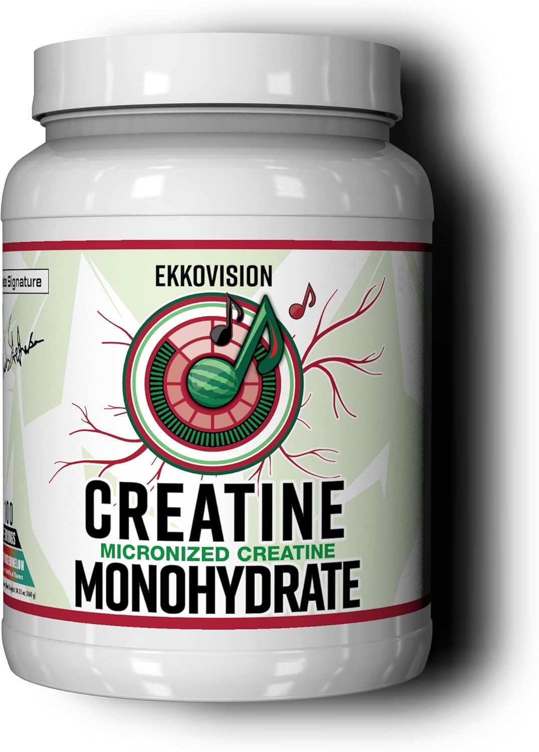 Creatine Monohydrate Powder, Micronized, Sour Watermelon, Pre & Post Workout Supplement for Men and Women, Energy Support, Easy to Mix in Shakes, Smoothies & Beverages, 100 Servings