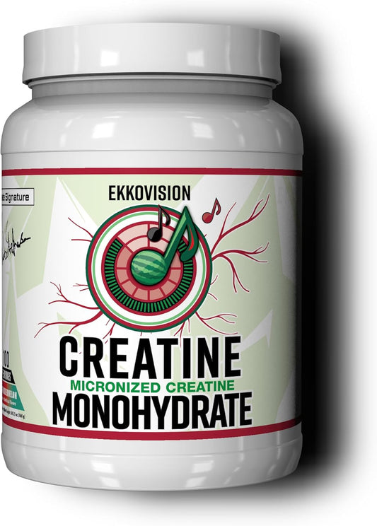 Creatine Monohydrate Powder, Micronized, Sour Watermelon, Pre & Post Workout Supplement for Men and Women, Energy Support, Easy to Mix in Shakes, Smoothies & Beverages, 100 Servings