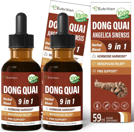 Herbal Liquid Drops, Natural Dong Quai Extract for Hormone Harmony, Menopause Relief & PMS Support. 4oz-Original