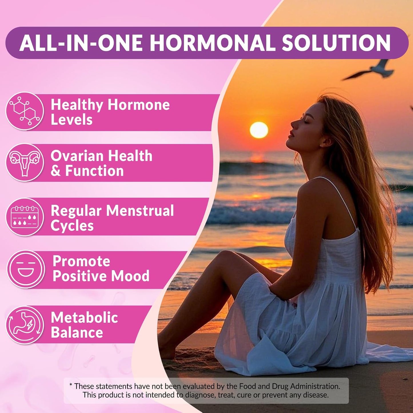 2 Pack Myo-Inositol & D-Chiro Inositol, Hormone Balance for Women | Sugar Free Inositol Gummies w/Omega 3, MTHF Folate, Vitamin D3, B12, Magnesium & Zinc for Ovarian Health, Ideal 40:1 Ratio, Vegan