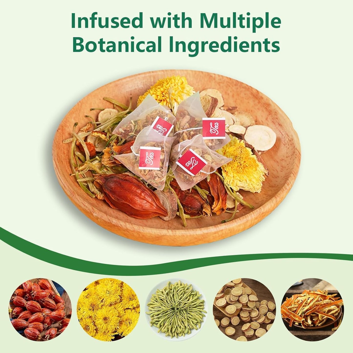 20 Bags Chicory & Gardenia Herbal Tea - Supports Blood Sugar, Digestion, Weight & Sleep, Natural Sugar-Free Blend, Vegan & Caffeine-Free (1)